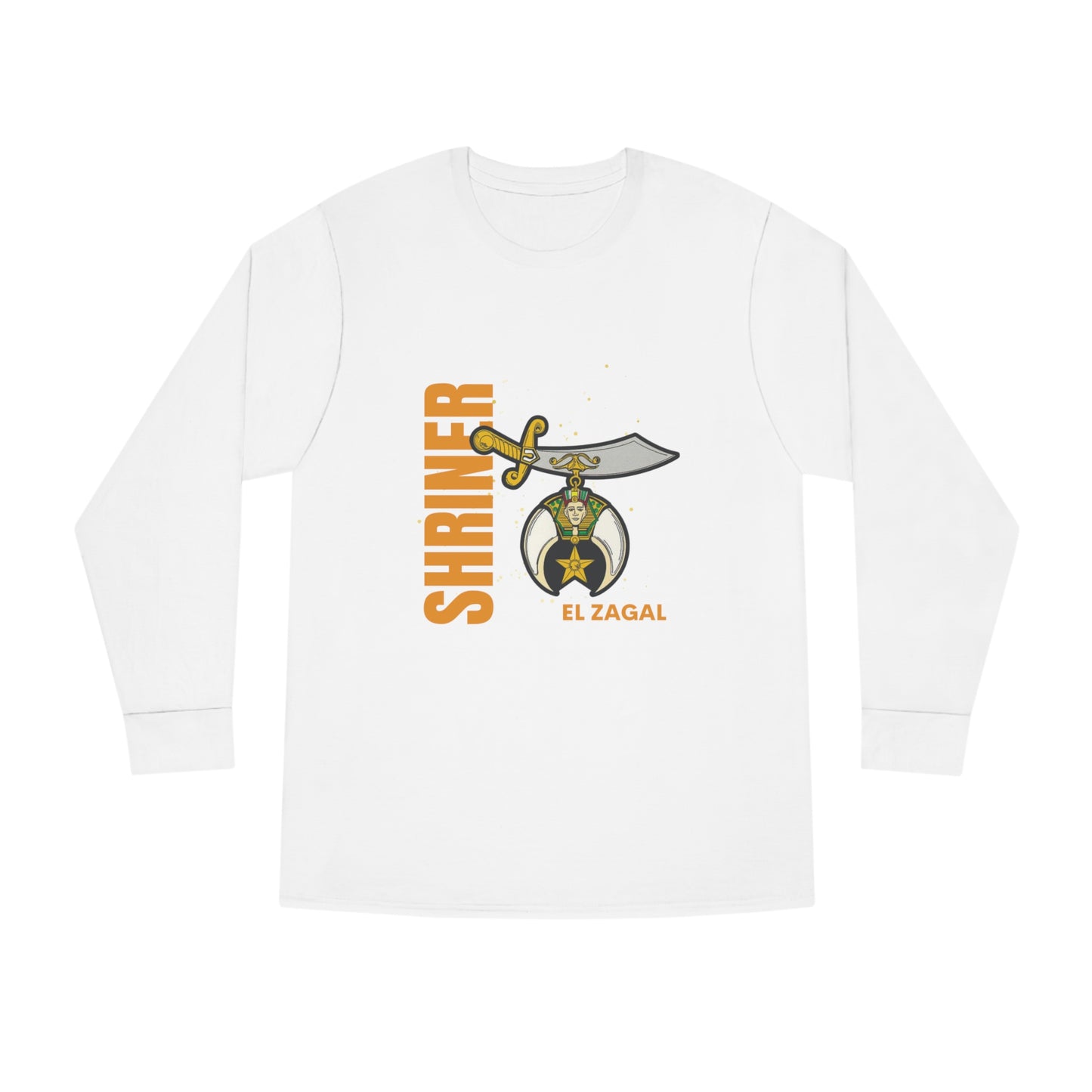 El Zagal Shriner Scimitar Long Sleeve Crewneck Tee