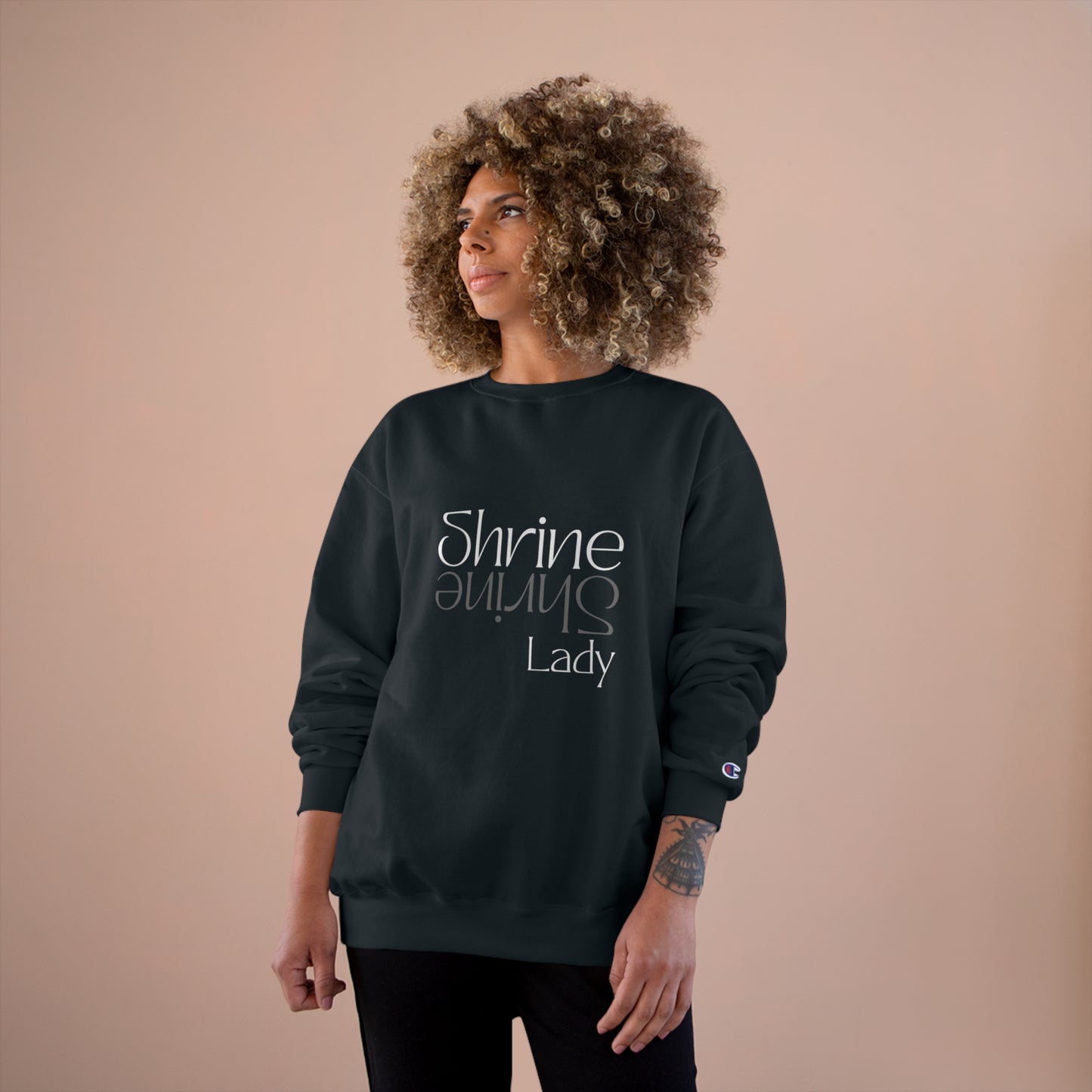 Shrine Lady Black & White Sweatshirt