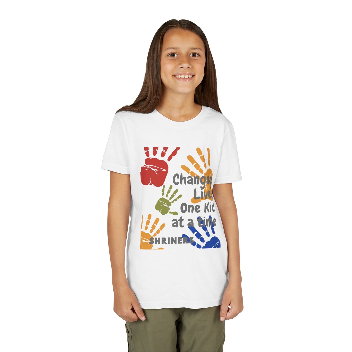 Inspirational Kids Tee - Changing Lives, Youth Short Sleeve T-Shirt