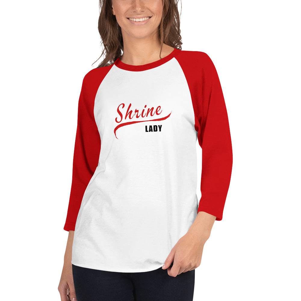 Shrine Lady Baseball 3/4 sleeve shirt