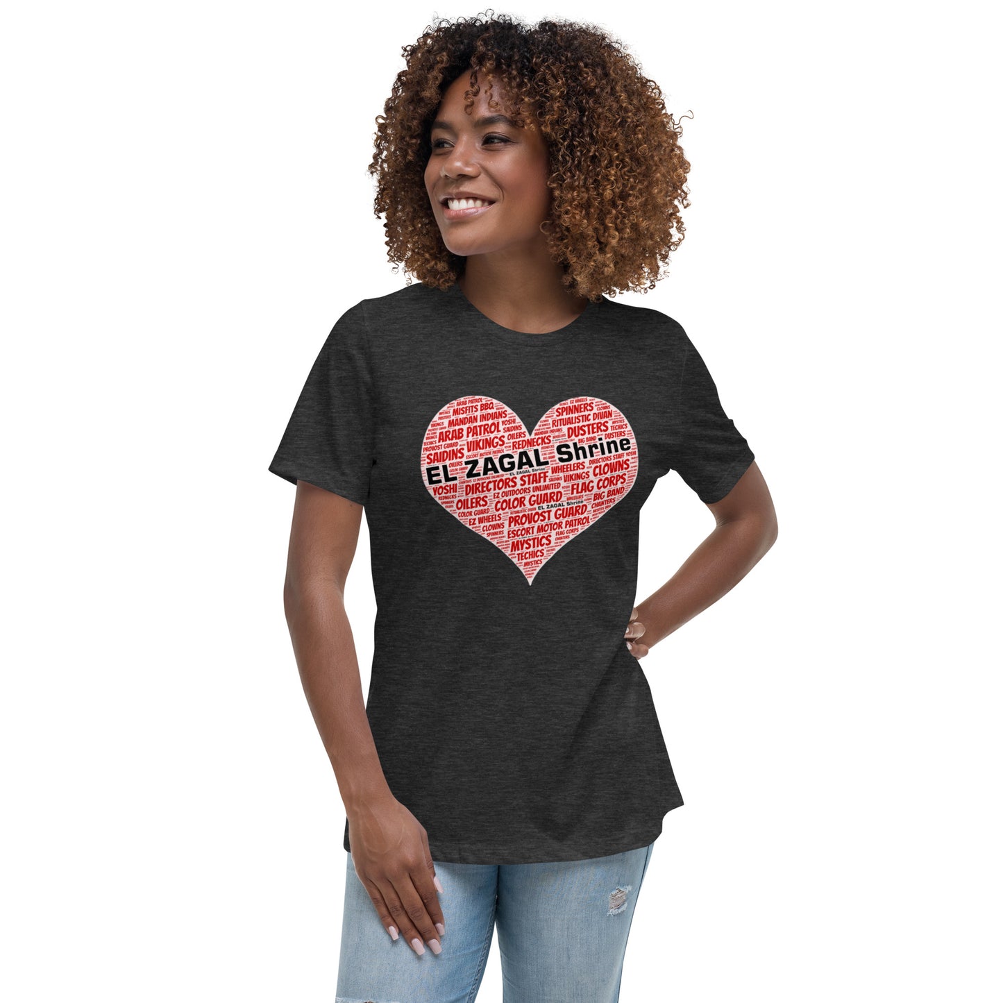 El Zagal Shrine Heart Women's Relaxed T-Shirt