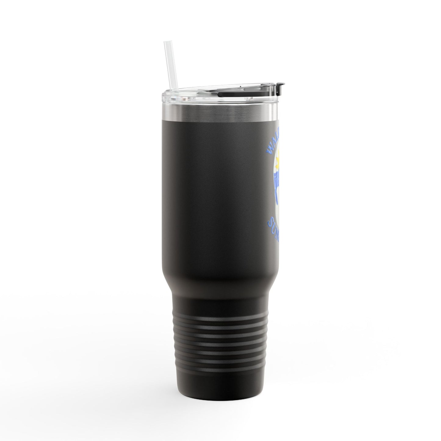 40oz Insulated Travel Mug — "Walkin' on Sunshine" Design