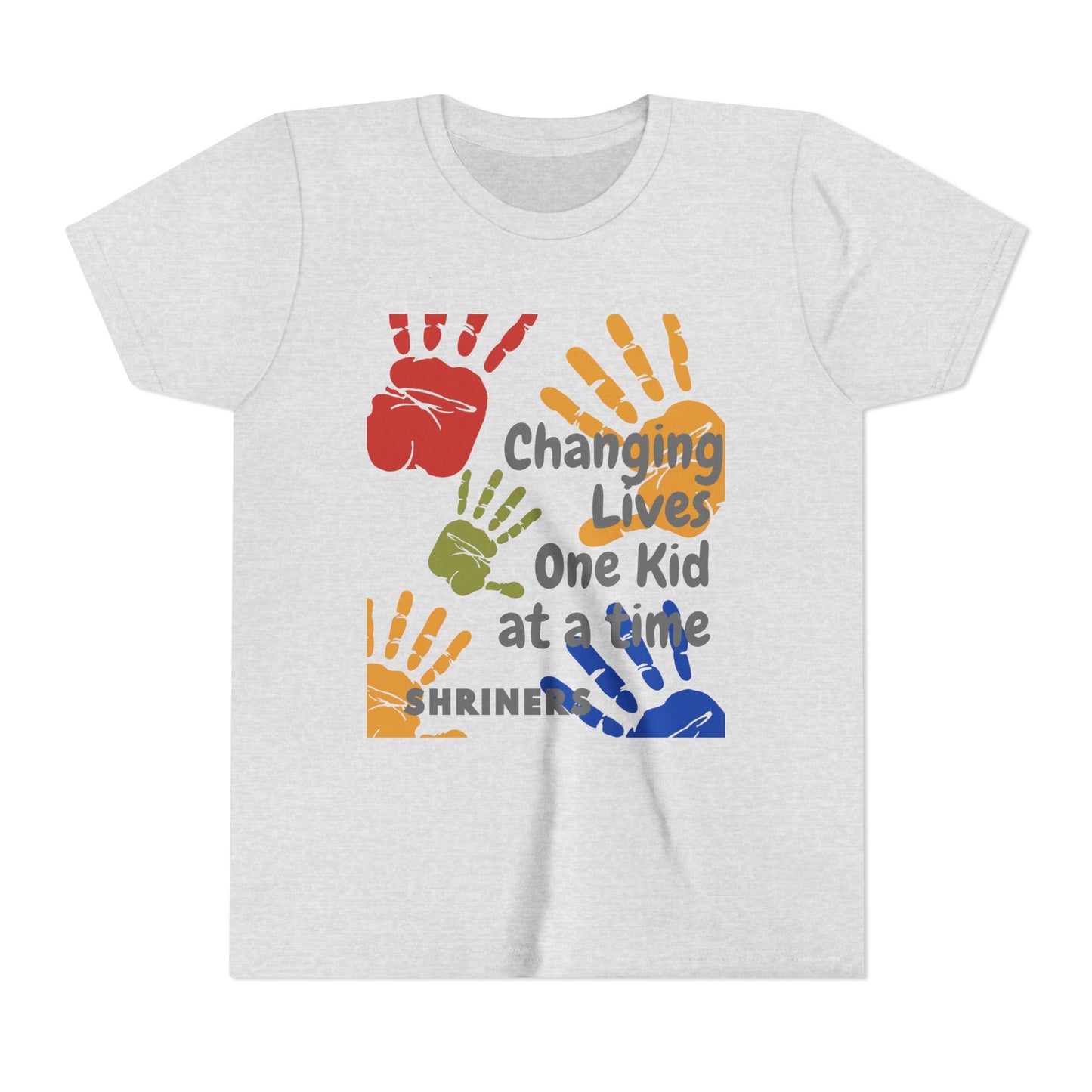 Inspirational Kids Tee - Changing Lives, Youth Short Sleeve T-Shirt