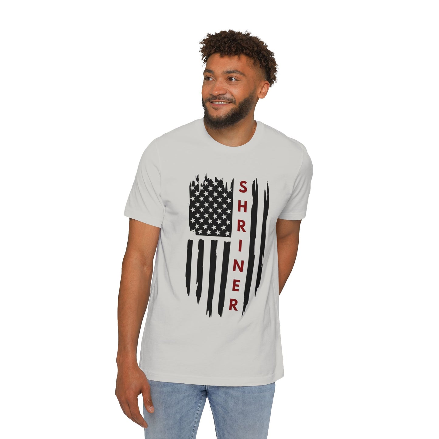 The Tattered Shriner Flag Patriotic Short-Sleeve T-Shirt