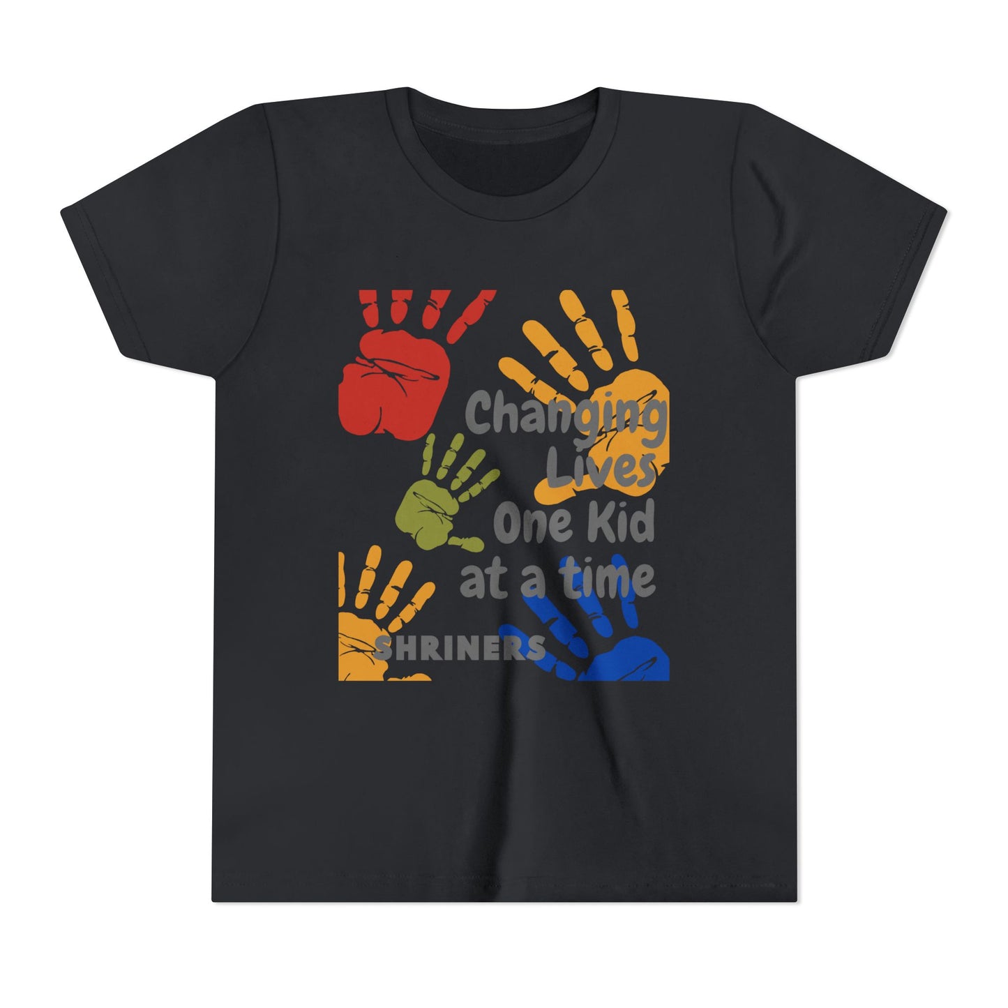 Inspirational Kids Tee - Changing Lives, Youth Short Sleeve T-Shirt