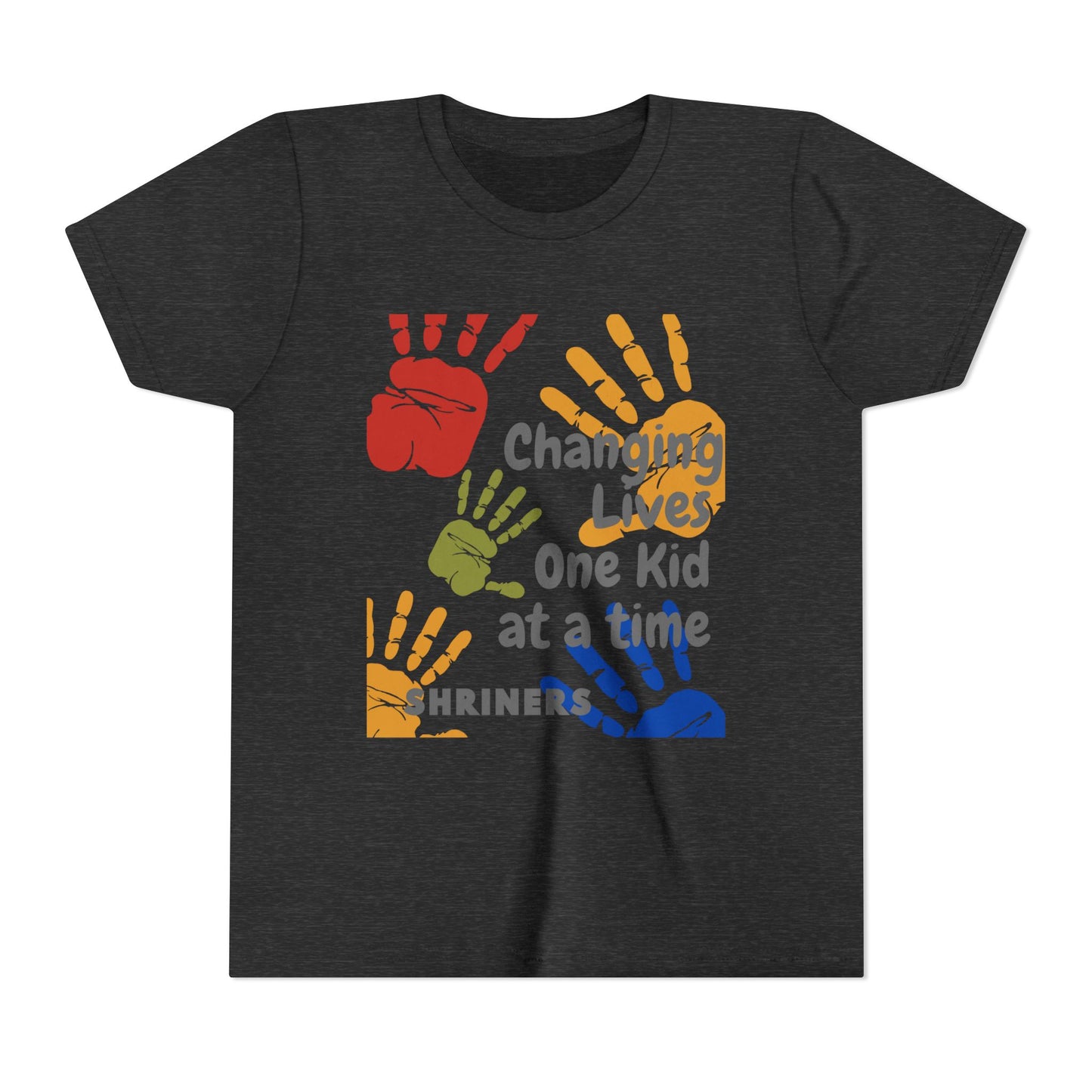 Inspirational Kids Tee - Changing Lives, Youth Short Sleeve T-Shirt