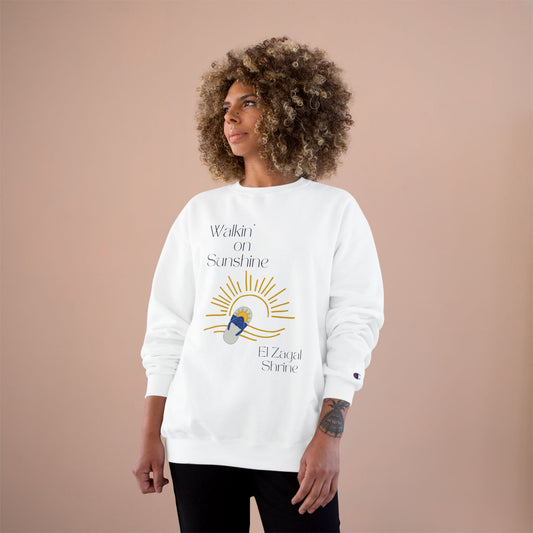 Walkin' on Sunshine Sweatshirt — Sunny Flip-Flop Graphic Crewneck
