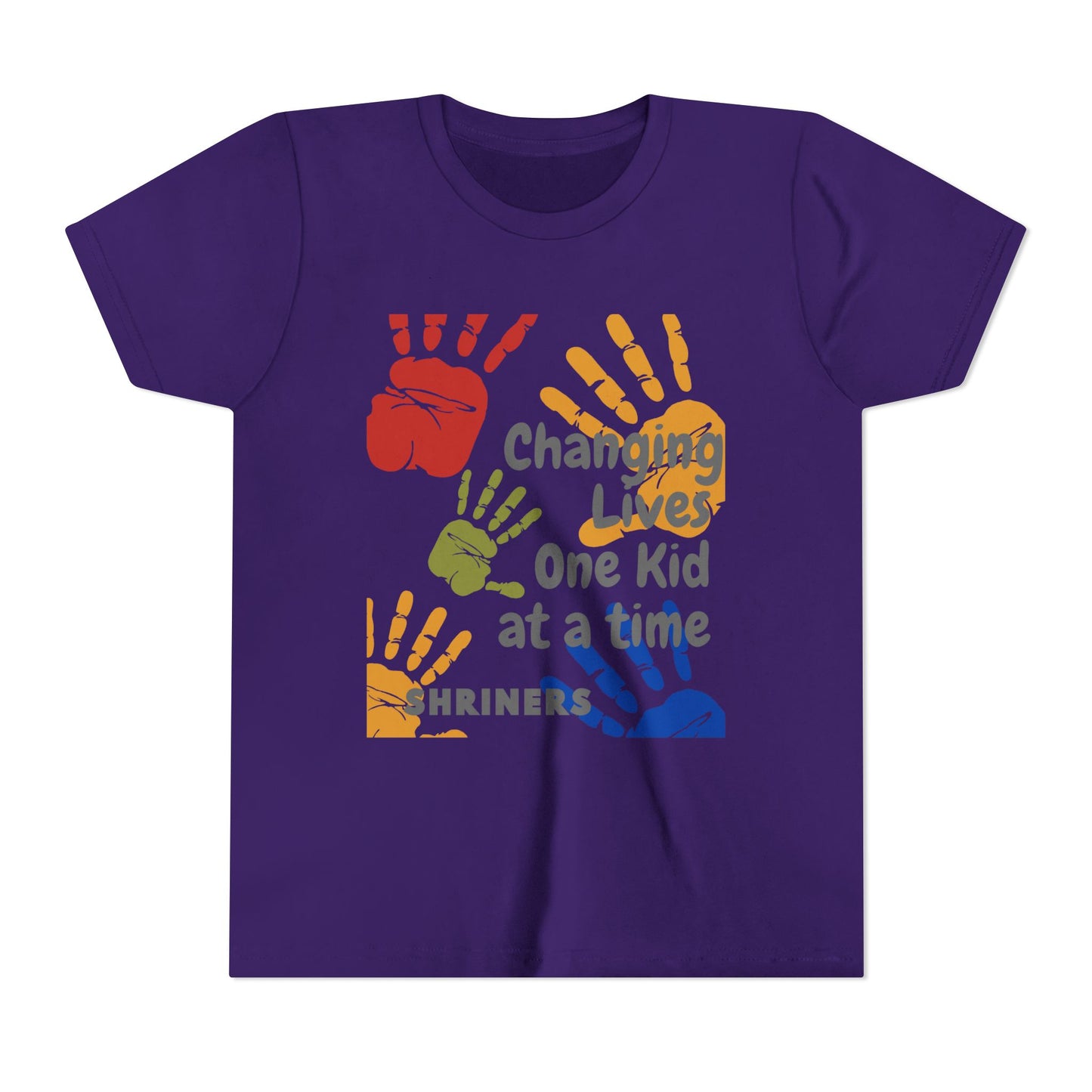 Inspirational Kids Tee - Changing Lives, Youth Short Sleeve T-Shirt