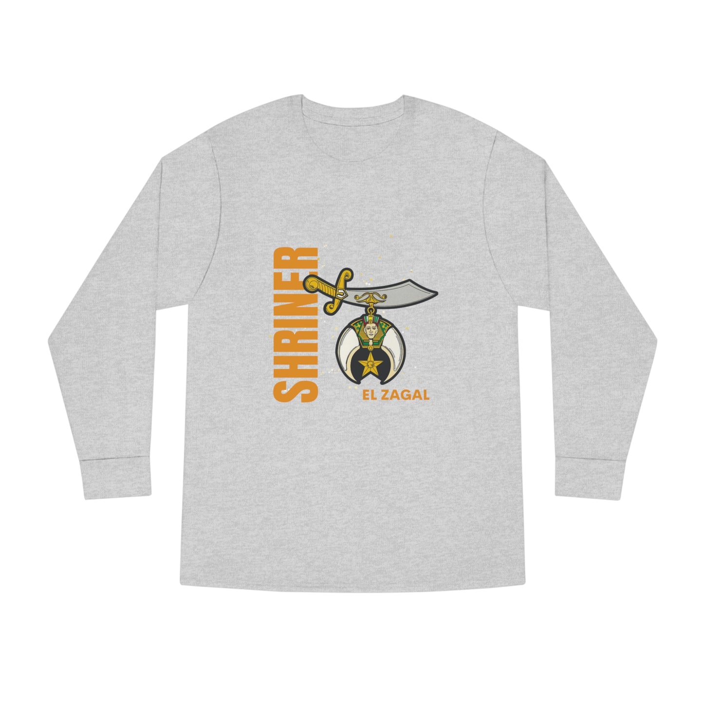 El Zagal Shriner Scimitar Long Sleeve Crewneck Tee
