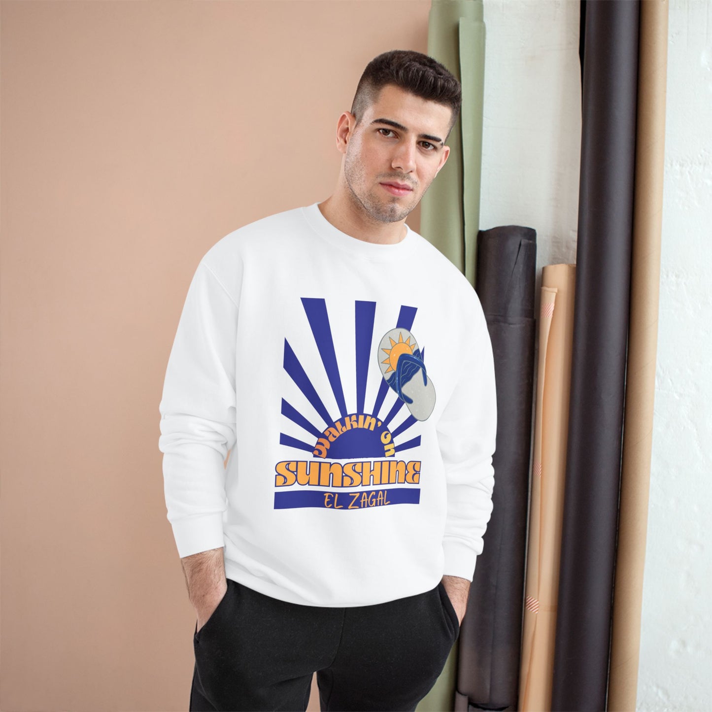 Sunshine Surf Champion Sweatshirt — Retro Beach Vibes Crewneck