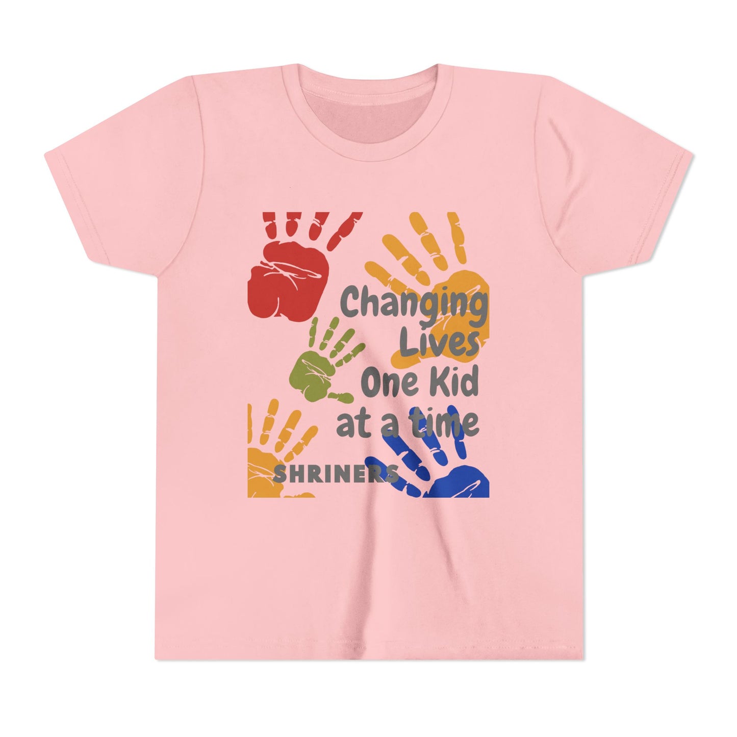 Inspirational Kids Tee - Changing Lives, Youth Short Sleeve T-Shirt