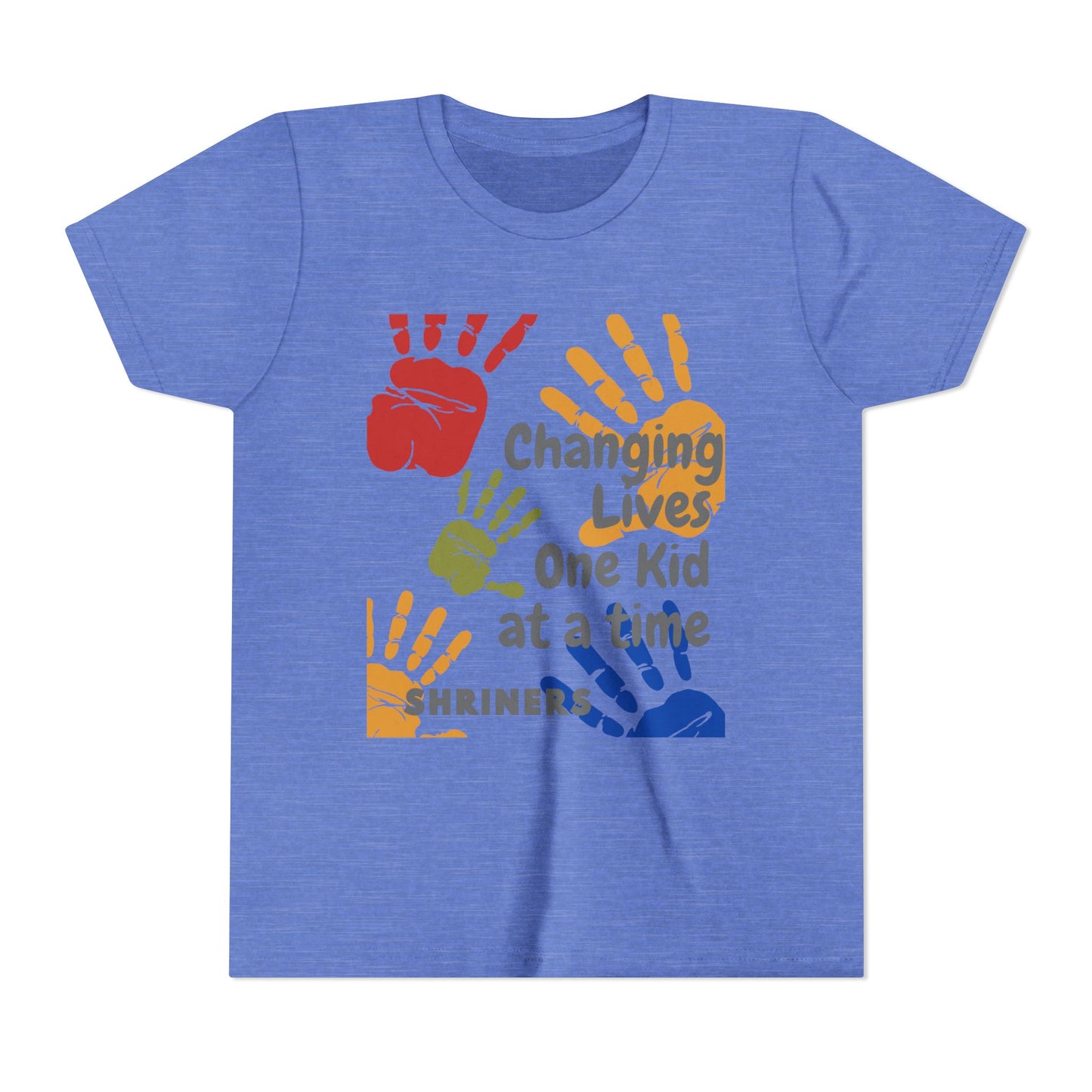 Inspirational Kids Tee - Changing Lives, Youth Short Sleeve T-Shirt