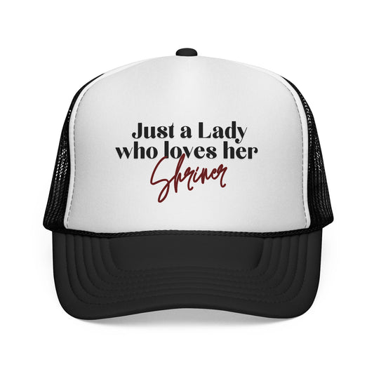 Trucker Caps - Just a Lady who Lovers Her Shriner