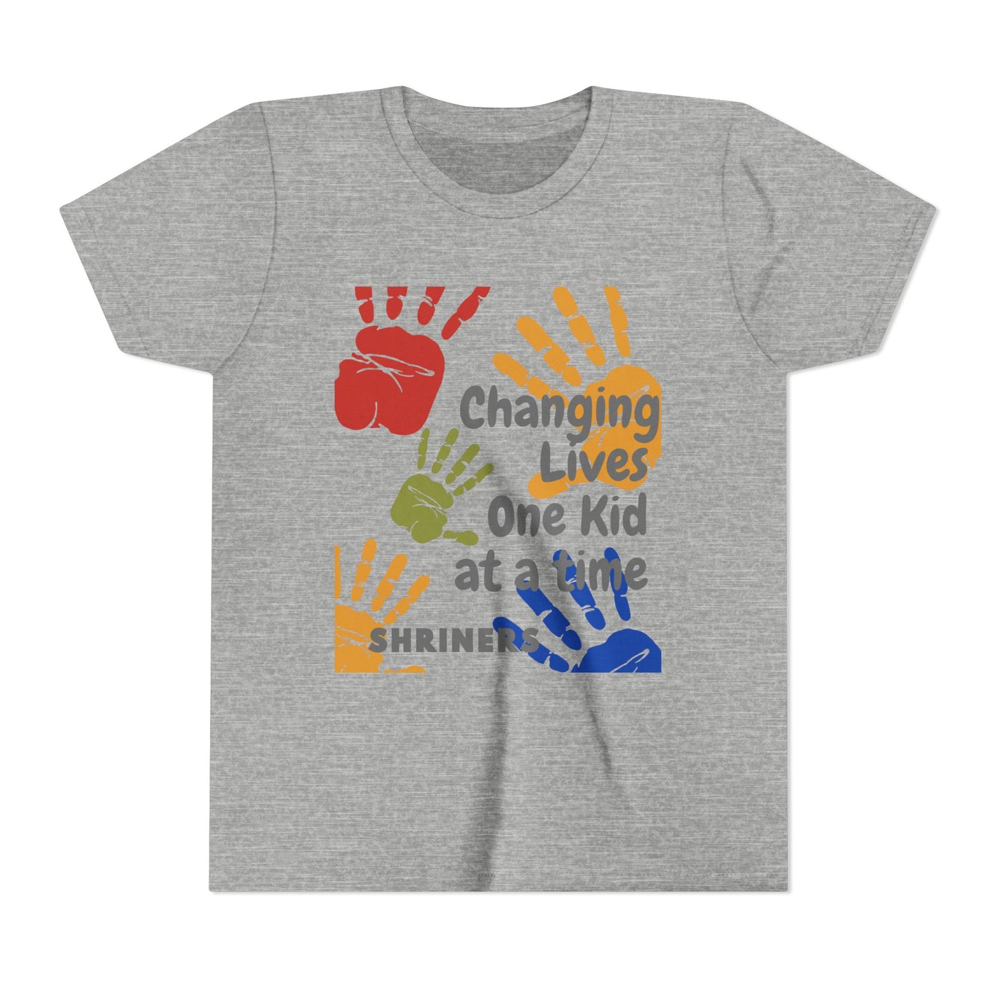 Inspirational Kids Tee - Changing Lives, Youth Short Sleeve T-Shirt