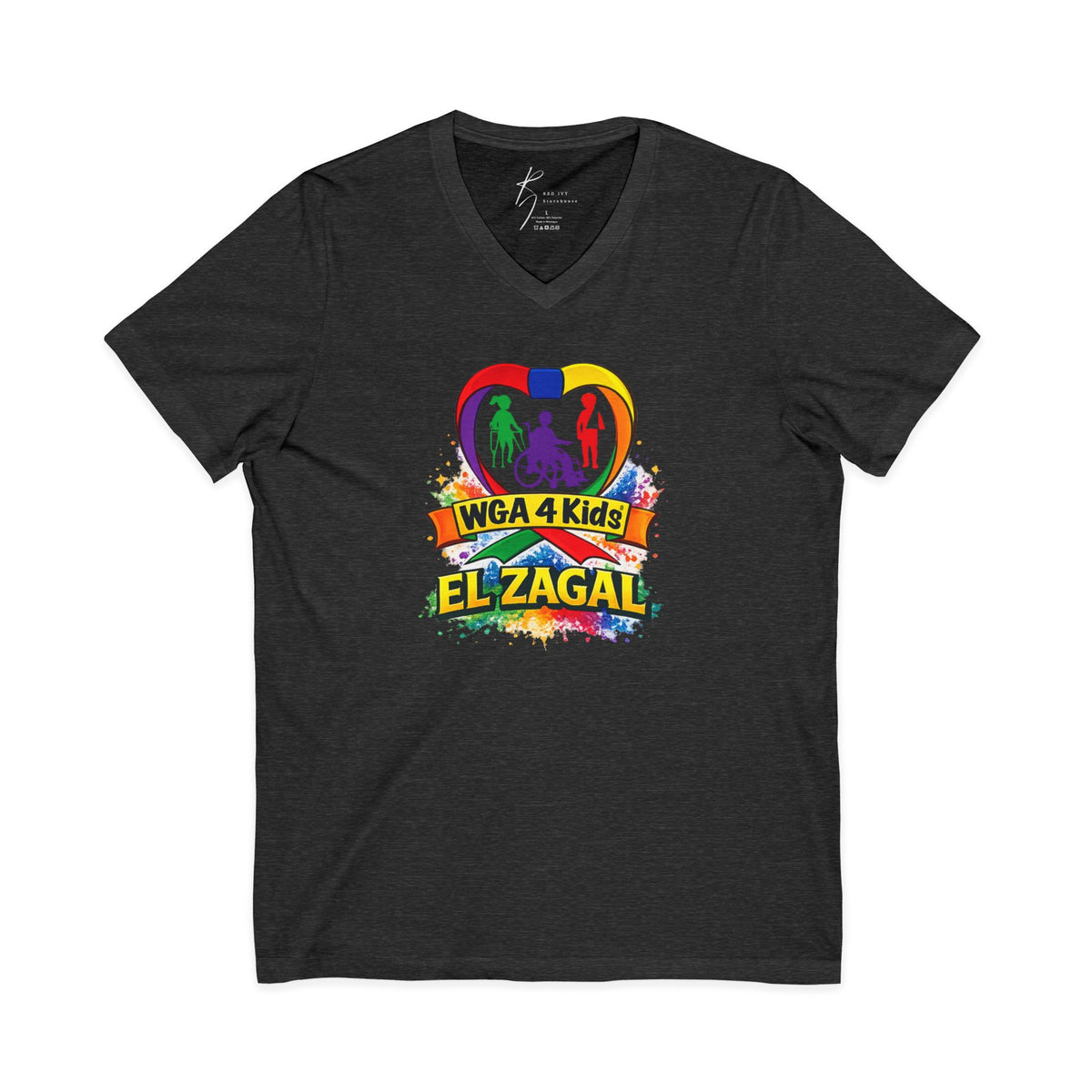 El Zagal WGA 4 Kids V Neck Logo
