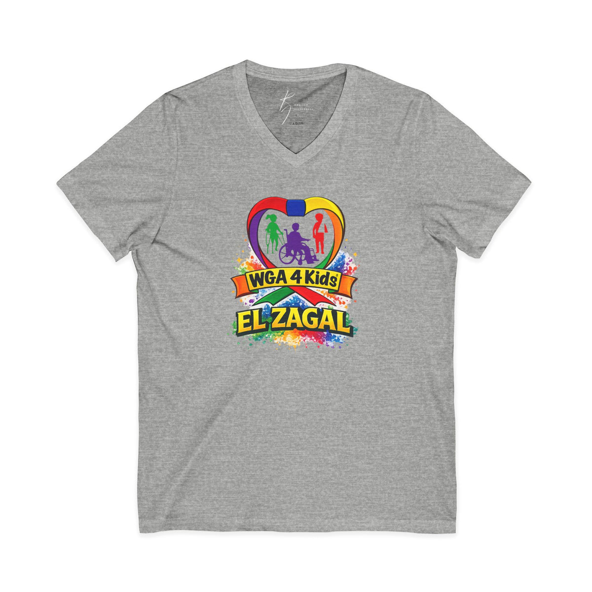 El Zagal WGA 4 Kids V Neck Logo