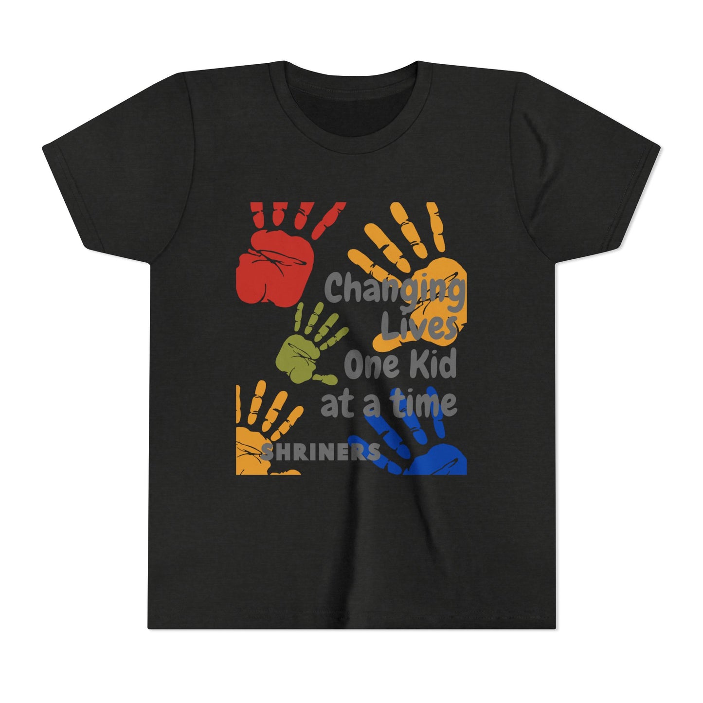 Inspirational Kids Tee - Changing Lives, Youth Short Sleeve T-Shirt