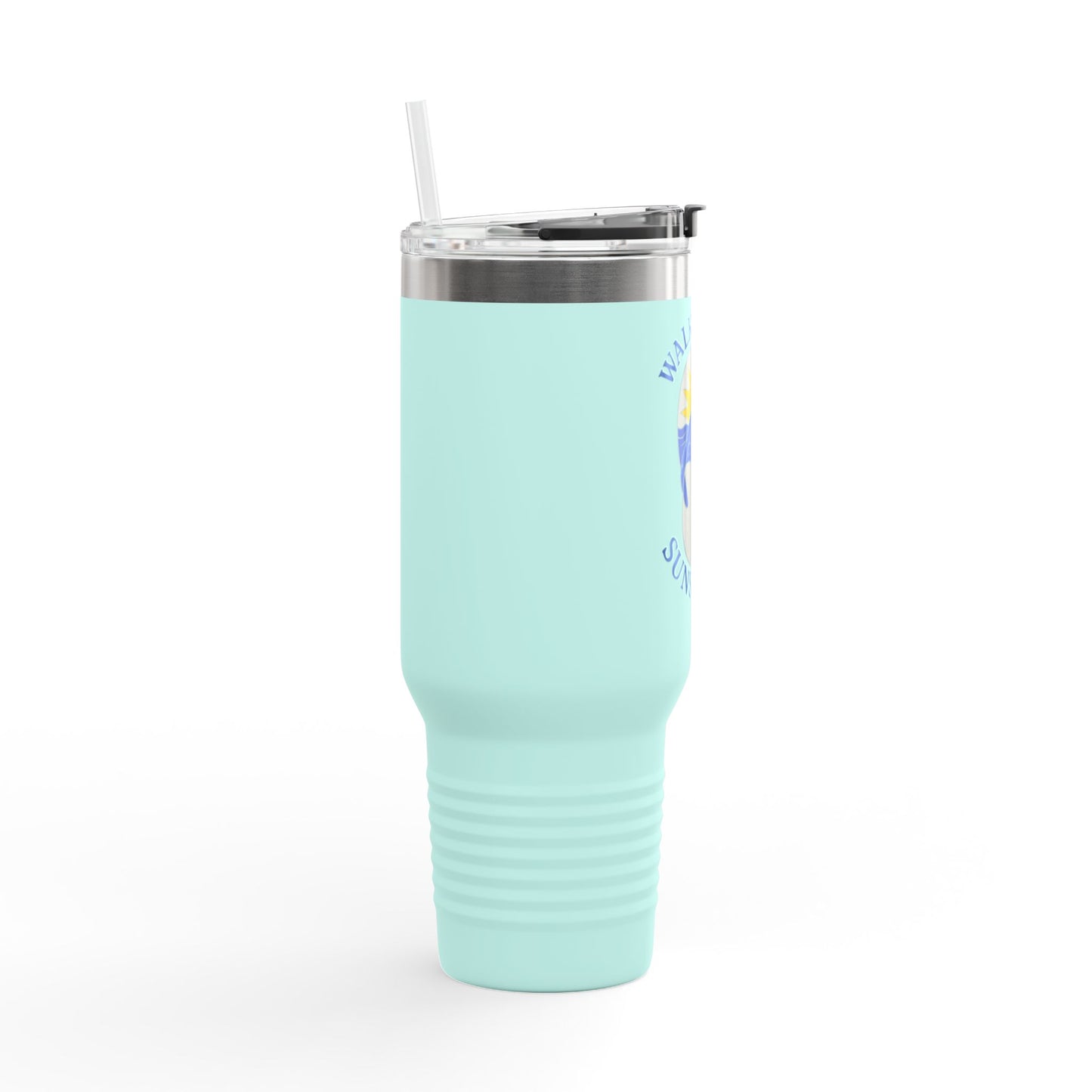 40oz Insulated Travel Mug — "Walkin' on Sunshine" Design