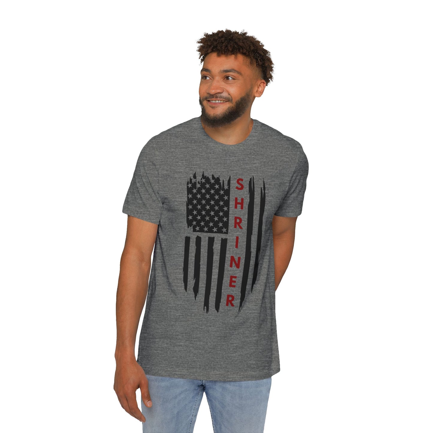 The Tattered Shriner Flag Patriotic Short-Sleeve T-Shirt