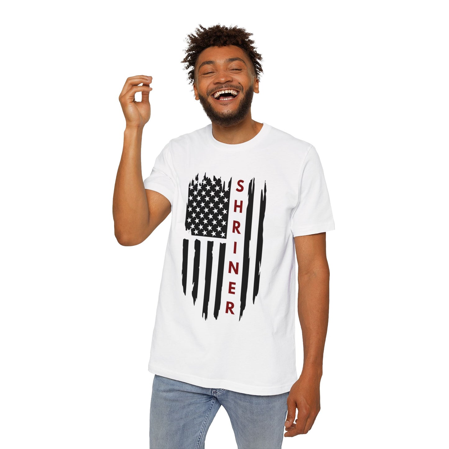 The Tattered Shriner Flag Patriotic Short-Sleeve T-Shirt