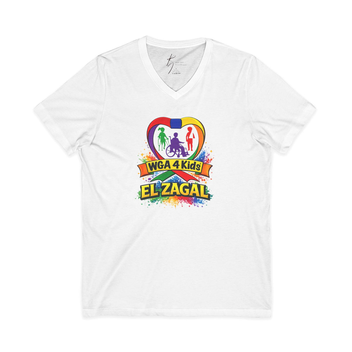 El Zagal WGA 4 Kids V Neck Logo