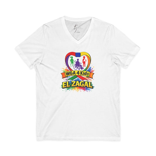 El Zagal WGA 4 Kids V Neck Logo