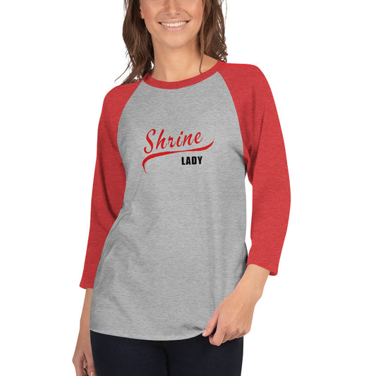 Shrine Lady Baseball 3/4 sleeve shirt