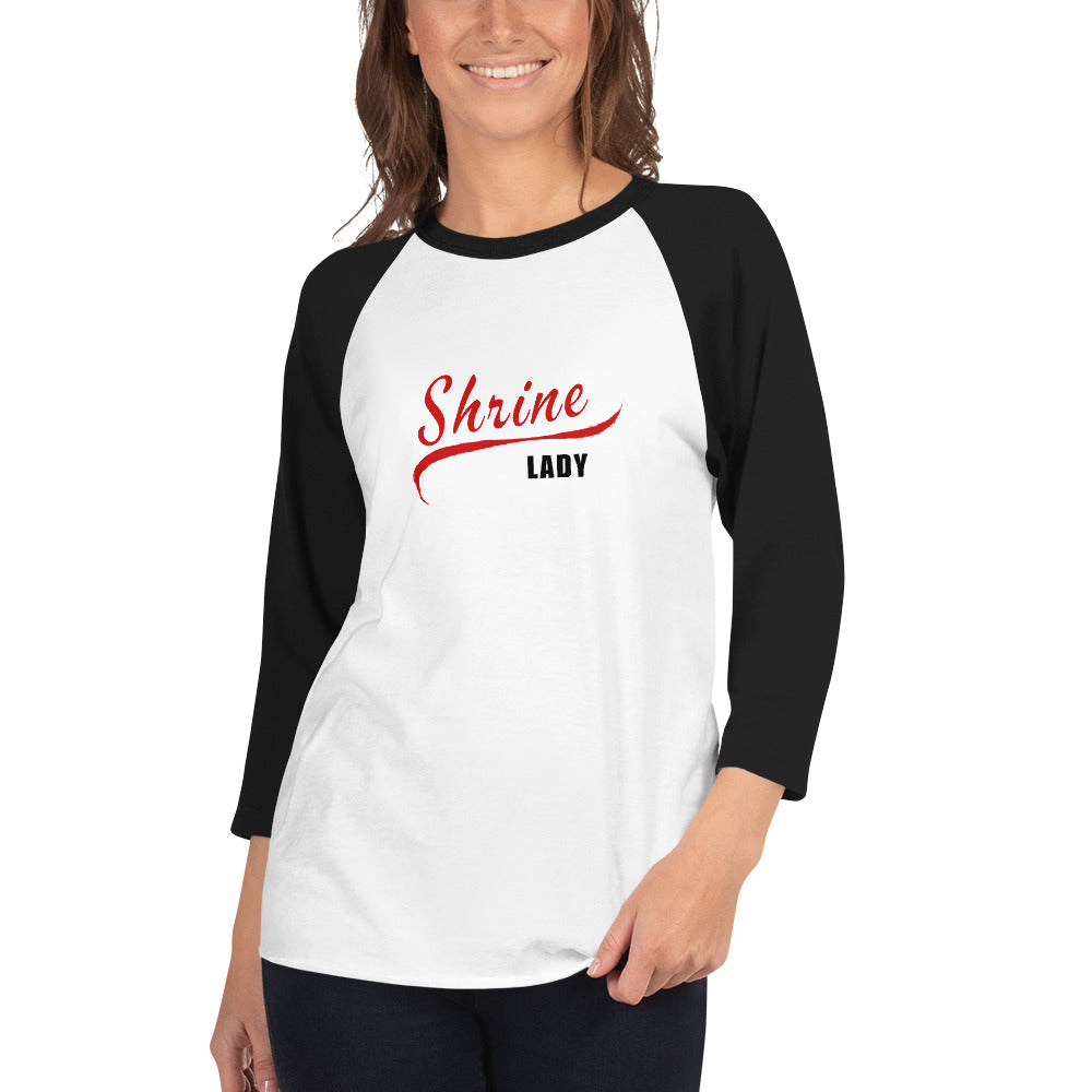 Shrine Lady Baseball 3/4 sleeve shirt