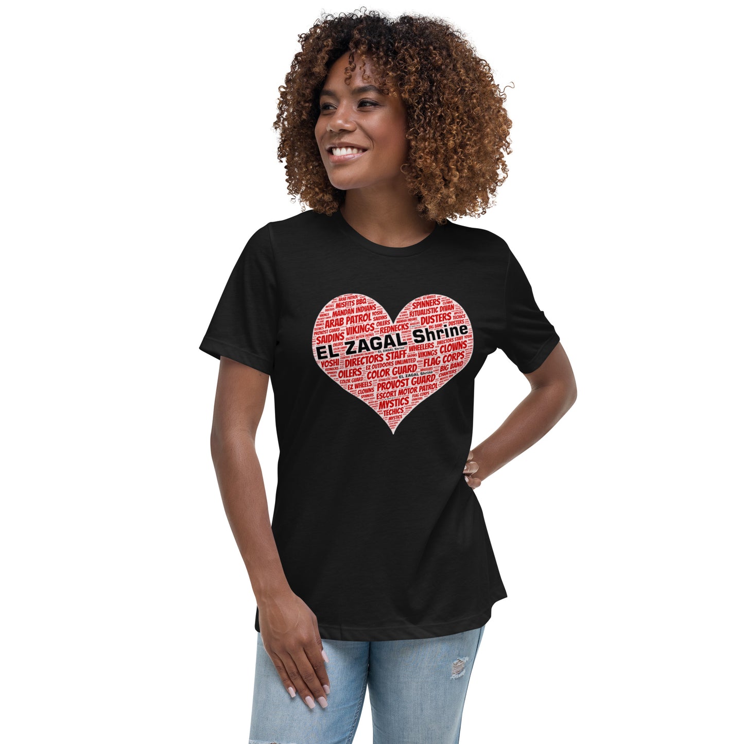 El Zagal Shrine Heart Women's Relaxed T-Shirt